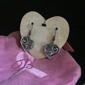 New Brighton heart fishhook earrings